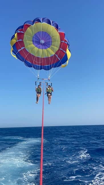 Santorini: Parasailing ExperiencePerissa,Perivolos,St.George - The Safety Briefing and Equipment Setup