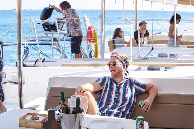 Santorini Platinum Catamaran Cruise with Meal, BBQ and Open Bar - The volcano and hot springs require realistic expectations
