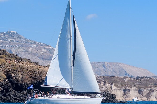 Santorini Private Daytime Sailing Cruise with Meal, Drinks &Transfer included - Between the volcanoes and across the caldera