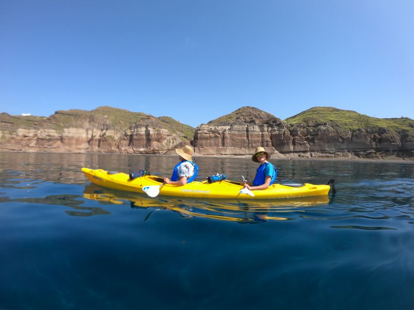 Santorini: Sea Caves Kayak Trip with Snorkeling and Picnic - Why Santorini looks better from a kayak