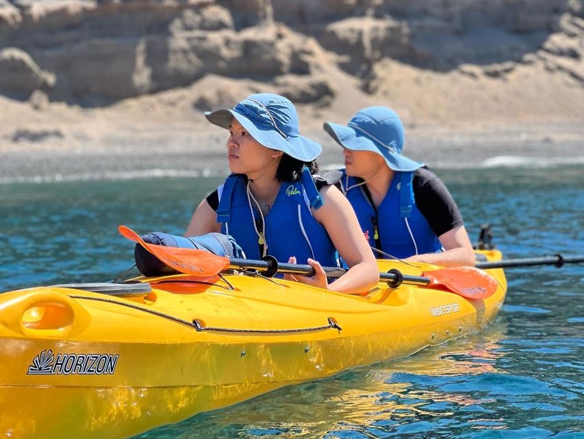Santorini: Sea Caves Kayak Trip with Snorkeling and Picnic - Group size, guides, and the personal touch