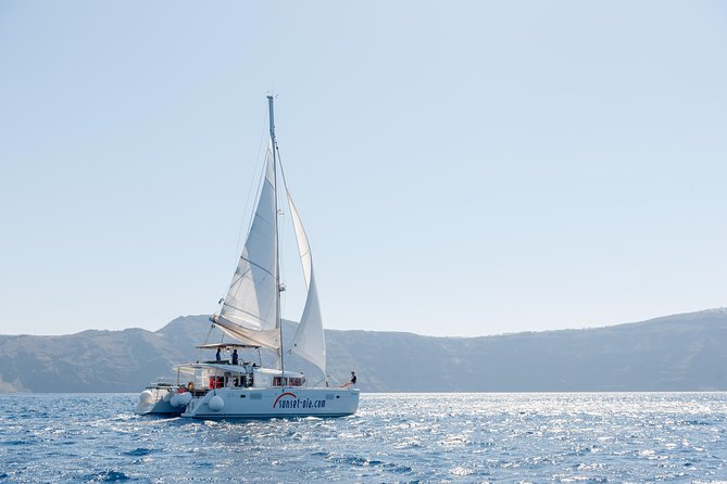 Santorini Small-Group Catamaran Sailing Trip(BBQ,drinks, transfer) - The Hot Springs Near Palea Kameni