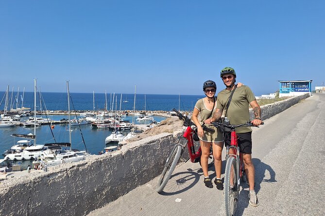 Santorini Small Group Guided E-bike Tour & Local Tomato Museum - Emporio’s medieval castle and narrow lanes