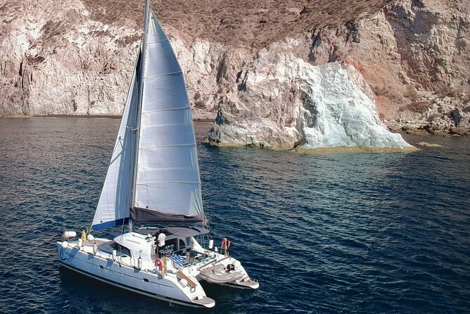 Santorini: Standard Small-Group Catamaran Cruise with Food/Drinks - Leaving Vlychada Port Without the Usual Confusion
