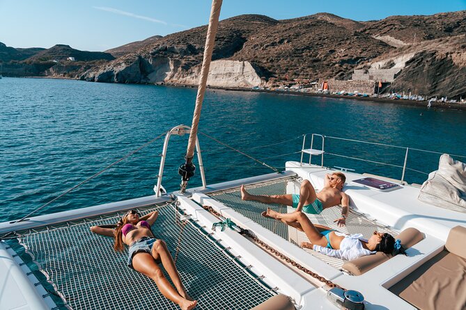 Santorini Sunset Sailing Cruise: Dinner, BBQ, Open Bar, Transfers - The open bar adds practical value