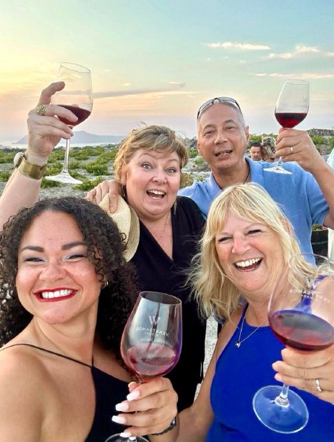 Santorini: Tour of Wineries with Wine Tasting & Food - The main winery stop and the five-course dinner
