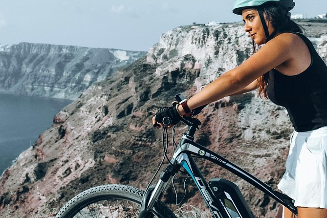Santorini Tour on Electric Bikes & Scooters - Pedaling the wine roads to Megalochori