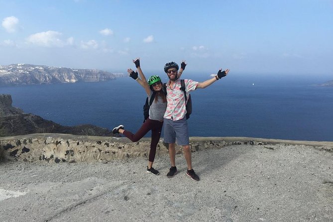 Santorini Tour on Electric Bikes & Scooters - Beginning at Perissa’s Black Beach