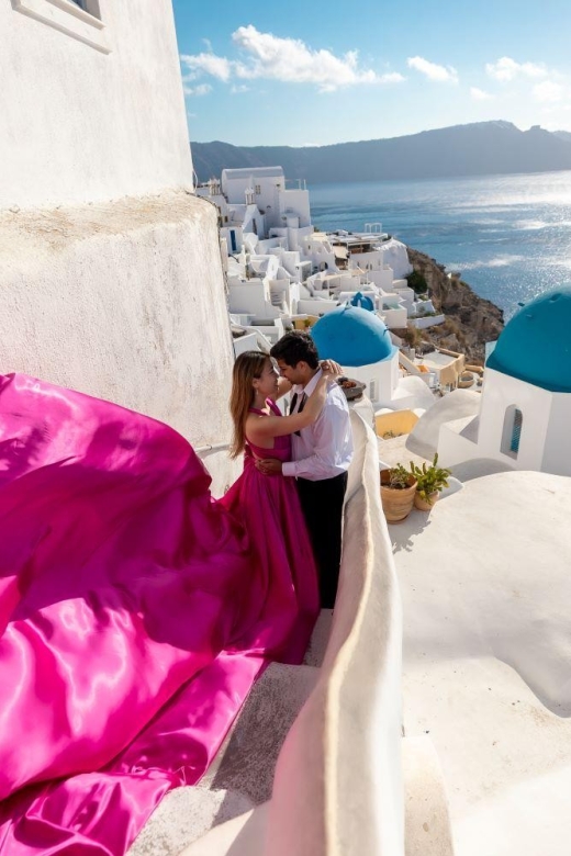 Santorini: Unique Flying Dress Photoshoot Experience - Choosing your dress color and style
