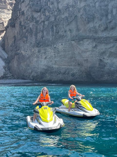 Santorini:Volcanic Beaches Cruise With Jet Ski - Learning to Handle the Yamaha or Sea-Doo