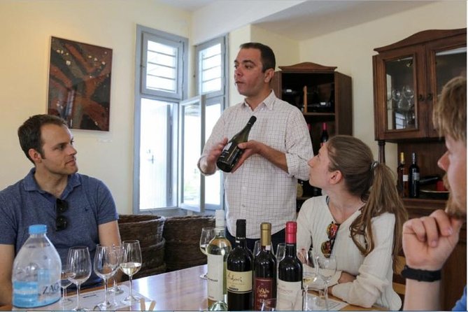 Santorini Wine Adventure with 12 Wine Tastings, Tapas and Sunset - Stop three: Domaine Sigalas or another local winery