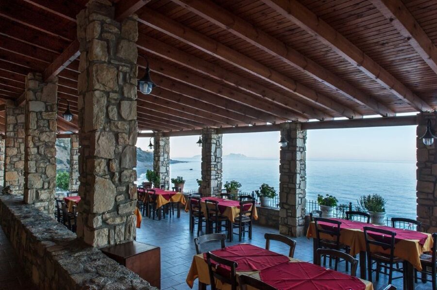 Self-Drive Jeep Safari to South Coast, Palm Beach & Canyons - A 90-minute Cretan meal with local specialties