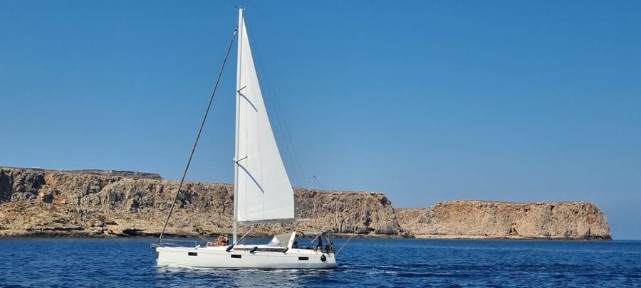 Shared Balos and Gramvousa Sailing Trip with Meal and Drinks - A Cretan lunch served onboard