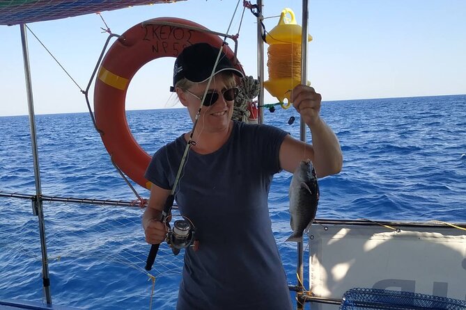 Skevos Fishing Trip Rhodes - Swimming near Kallithea Springs or a sandy beach