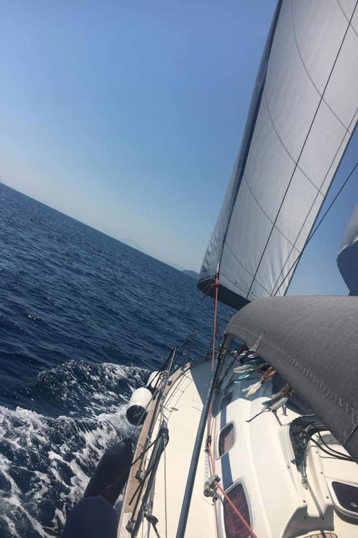 Skiathos: day sailing trip with swim stops and lunch - Lunch with Captain Babis