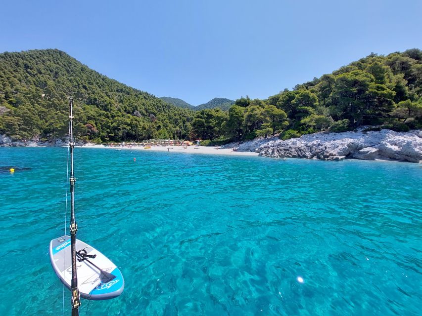 Skiathos: Full-Day Sailing Cruise with Lunch - Tsougria Island: clear water and an easy first swim