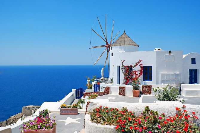 SKIP CABLE CAR® The Original Santorini Tour for Cruise Passengers - Finikia and the blue-dome photo stop