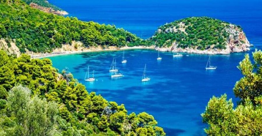 Skopelos: The Mamma Mia Island Tour - Kastani Beach: the movie set with limited spare time
