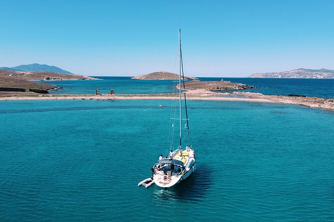 Small group,pass by Delos,swim in Rhenia,snap LVenice, free trans - The basic shape of the day