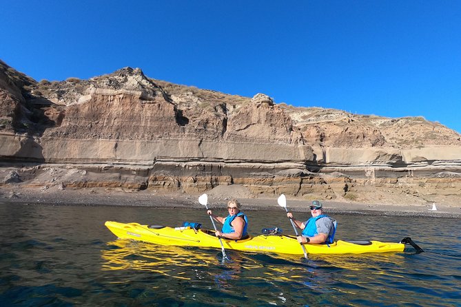 Small-Group Santorini Sea Caves Kayak Trip with Snorkeling & Picnic - Learning the Kayak Without Prior Experience