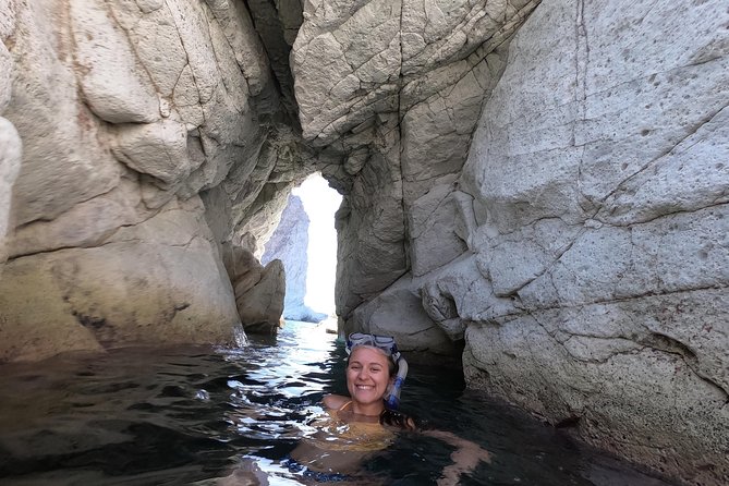 Small-Group Santorini Sea Caves Kayak Trip with Snorkeling & Picnic - Mesa Pigadia Beach and Time in the Water