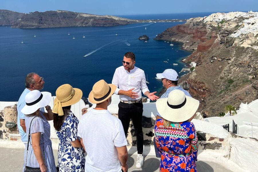 Small-Group Tour: Best of Santorini - Perivolos Black Beach, with 90 minutes to slow down