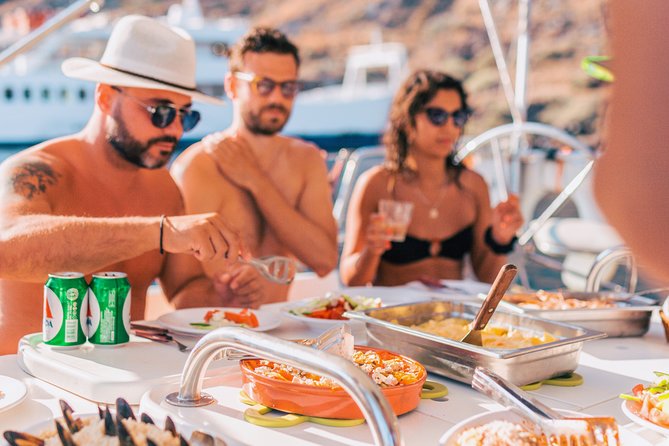 Sunset Caldera Sailing Cruise - Greek food and unlimited drinks