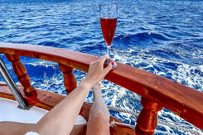 Sunset Cruise in Rhodes with unlimited drinks & snacks - The Kalithea Springs swimming stop