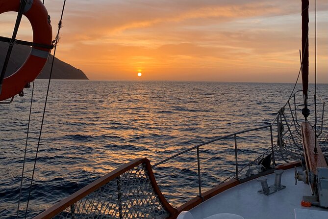 Sunset Cruise in Rhodes with unlimited drinks & snacks - The boat, seating, and overall mood