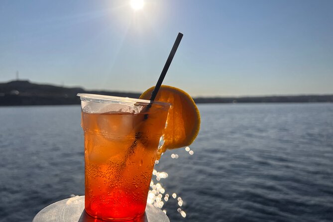Sunset Cruise with Greek BBQ & Unlimited Aperol Spritz, Beer Wine - Sunset views from the upper deck