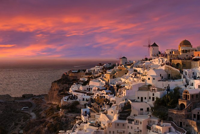 Sunset In Oia & Traditional Villages Bus Tour - Oia before sunset, with 2 hours and 30 minutes