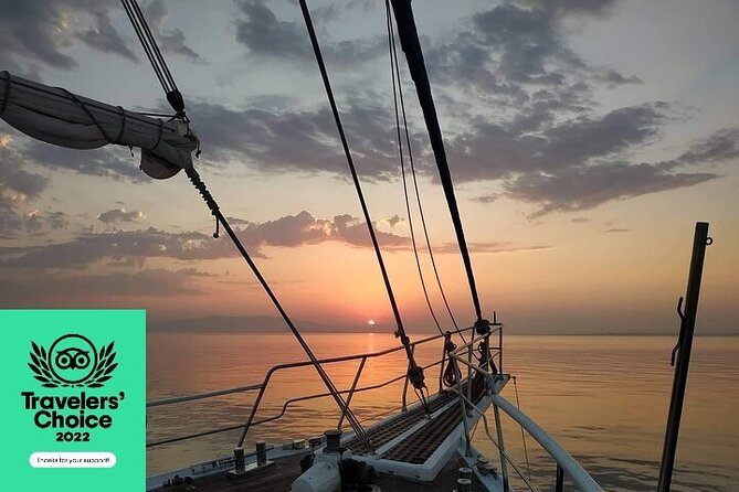 Sunset South Coast Sail Cruise with lunch,drinks, optional transfer - Sailing past Mykonos’ southern beaches