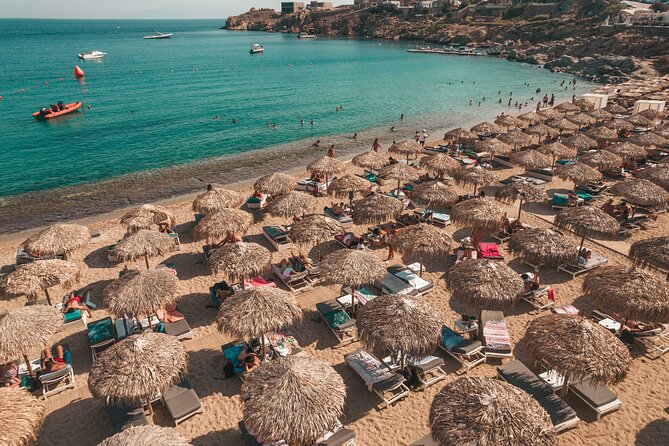 Super Paradise Beach Mykonos Seaside Sunbed (1st row) - Is $48.06 per person a fair price?