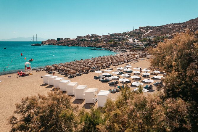 Super Paradise Beach Mykonos Seaside Sunbed (3rd & 4th row) - Food, Cocktails, and the Real Cost of the Day