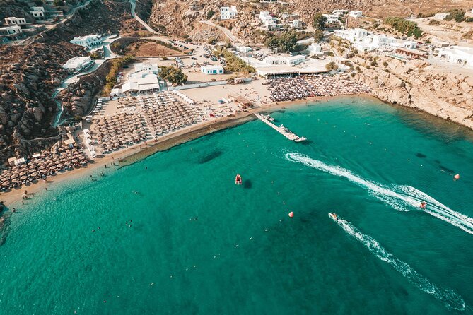 Super Paradise Beach Mykonos Seaside Sunbed (3rd & 4th row) - The Noon Rule Is More Important Than It Looks