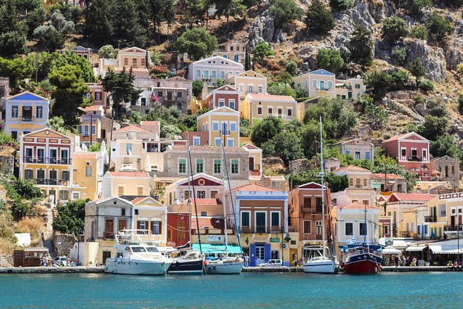 Symi Island from Rhodes with transfers from Ialysos and Ixia - Three and a half hours in Symi town