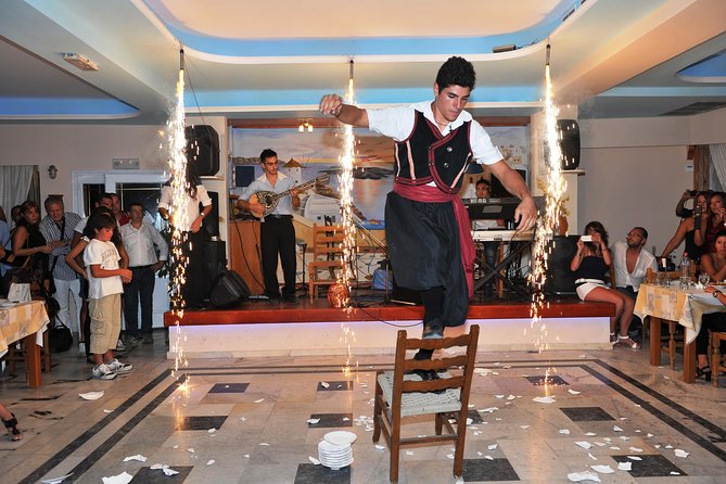 Traditional Greek Night live Music & Dinner Show in Santorini - The buffet: traditional, plentiful, and informal