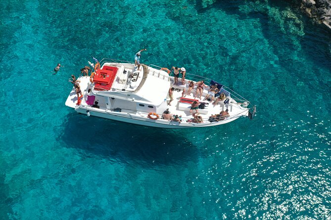 Zakynthos boat tour:Shipwreck& Local blue caves with 3 Swim Stops - Price, timing, and what you receive