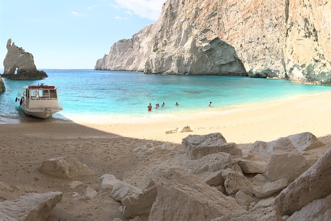 Zakynthos boat tour:Shipwreck& Local blue caves with 3 Swim Stops - Local caves along the western coast