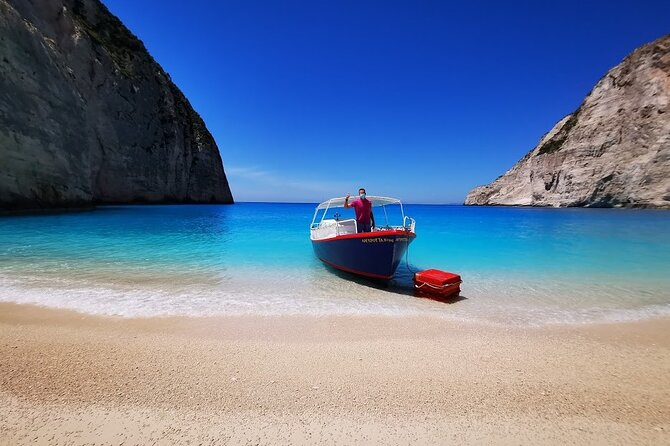 Zakynthos Early Morning Small Group Tour Shipwreck & Blue Caves - Sfogio Beach and the swim stops