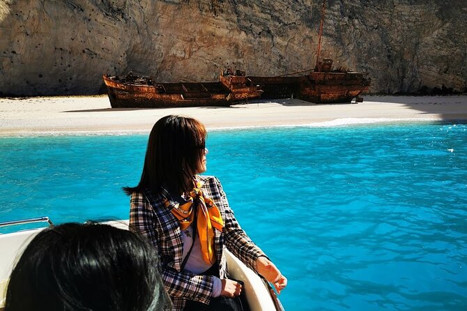 Zakynthos Early Morning Small Group Tour Shipwreck & Blue Caves - The Navagio viewpoint and cliff safety