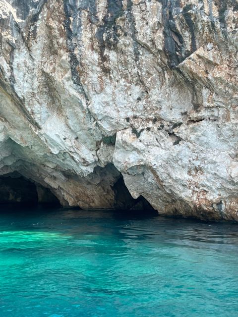 Zakynthos: Glass-Bottom Boat to Navagio, Caves & White Beach - Porto Vromi and the first look at the western coast