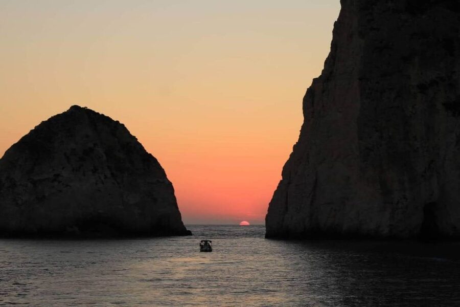 Zakynthos: Mizithres Sunset Cruise with Swimming & Turtles - Setting out from Agios Sostis Harbor