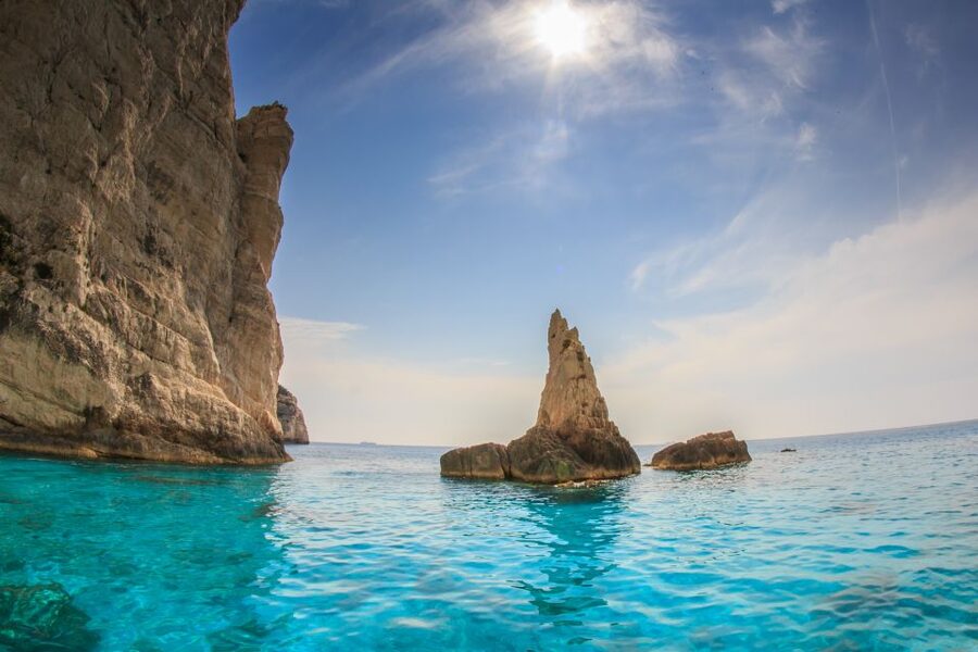 Zakynthos: Navagio Shipwreck Full-Day Cruise - The Blue Caves and their changing colors