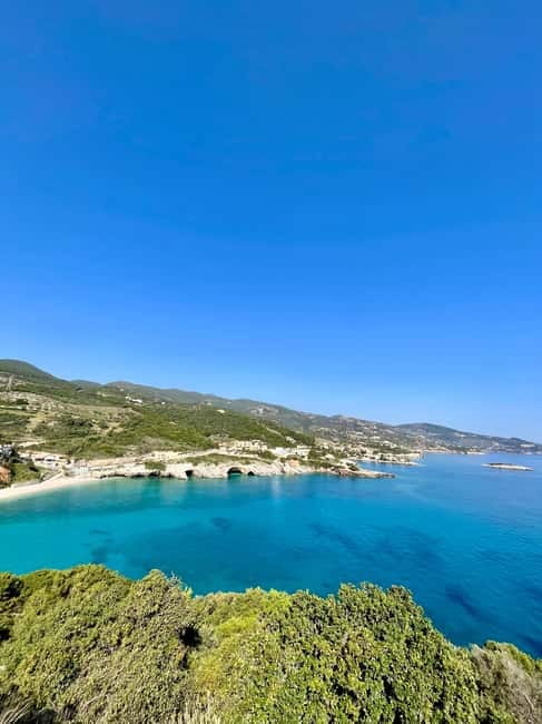 Zakynthos: Private Shipwreck & Blue Caves Tour by Land & Sea - White Beach offers the longest rest period