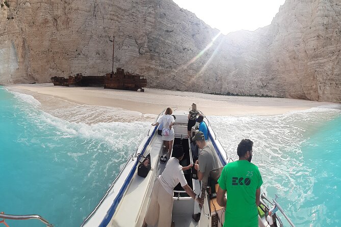 Zakynthos Small Group Tour Shipwreck bay Blue Caves by Land & Sea - Exo Chora has a very old olive tree