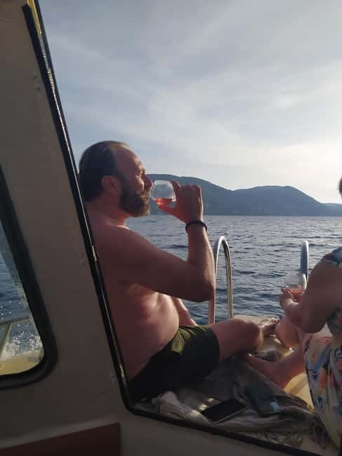 Zakynthos: Sunset Cruise to Myzithres with Wine - Getting to Agios Sostis and Cameo Island