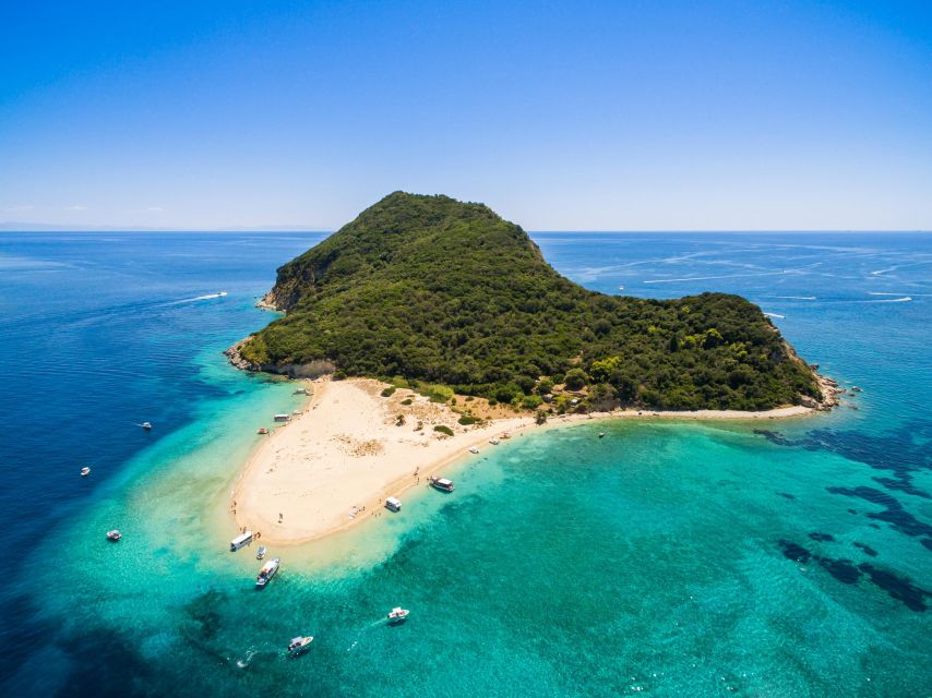 Zakynthos: Turtle Island & Keri Caves Glass-Bottom Boat Tour - Marathonisi, the turtle-shaped island
