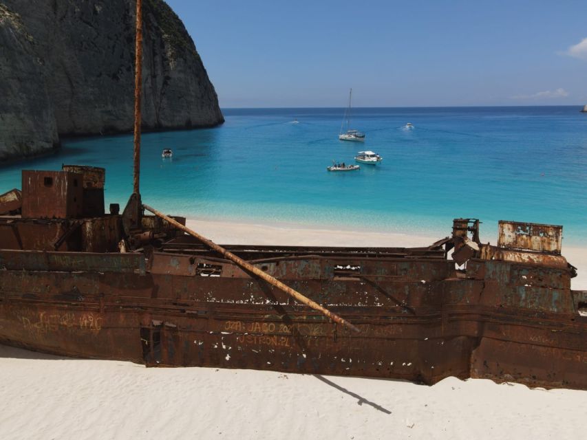Zakynthos: West Coast & Navagio Bay Cruise with 2 Swim Stops - Fifteen minutes at Shipwreck Beach