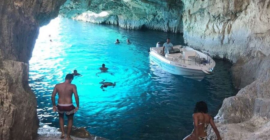 Zakynthos: West Coast & Navagio Bay Cruise with 2 Swim Stops - The first 15 minutes toward Navagio